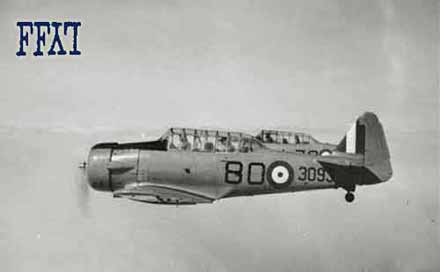 Harvard 3093 in flight